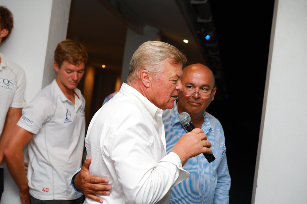 Peter Gilkes – Consultant to the Barbados Tourism Marketing Inc for Yachting congratulates Ludde Ingall and team CQS for breaking the Absolute 100ft and Under Record